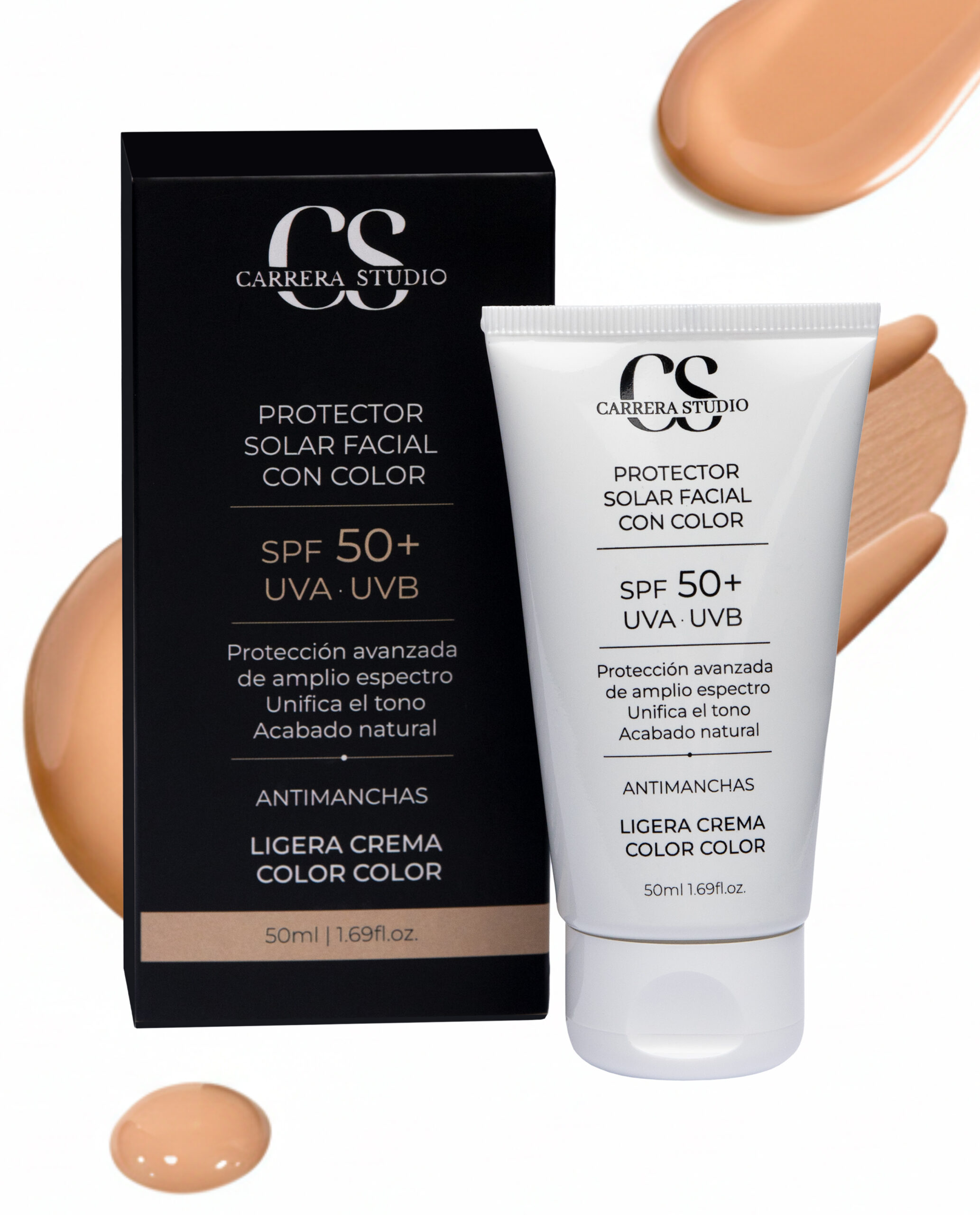CC Crema Tratamiento Facial SPF 50+ con Color Efecto Natural